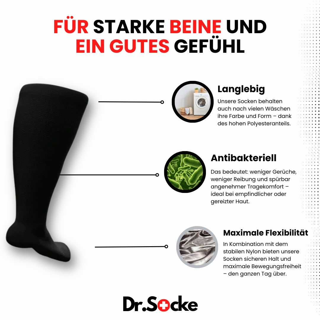Orthopädische Kompressionssocken leicht dehnbar