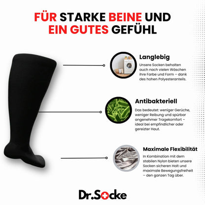 Orthopädische Kompressionssocken leicht dehnbar